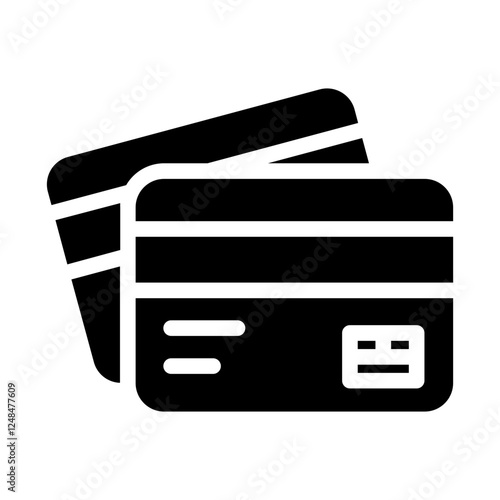 Credit card finance Solid Icon