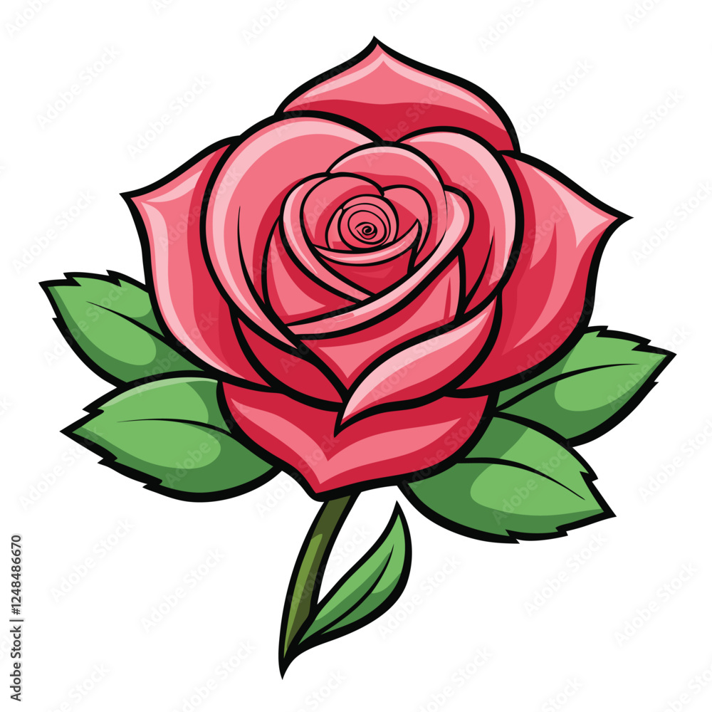 pink rose isolated on white background pink rose isolated on white background