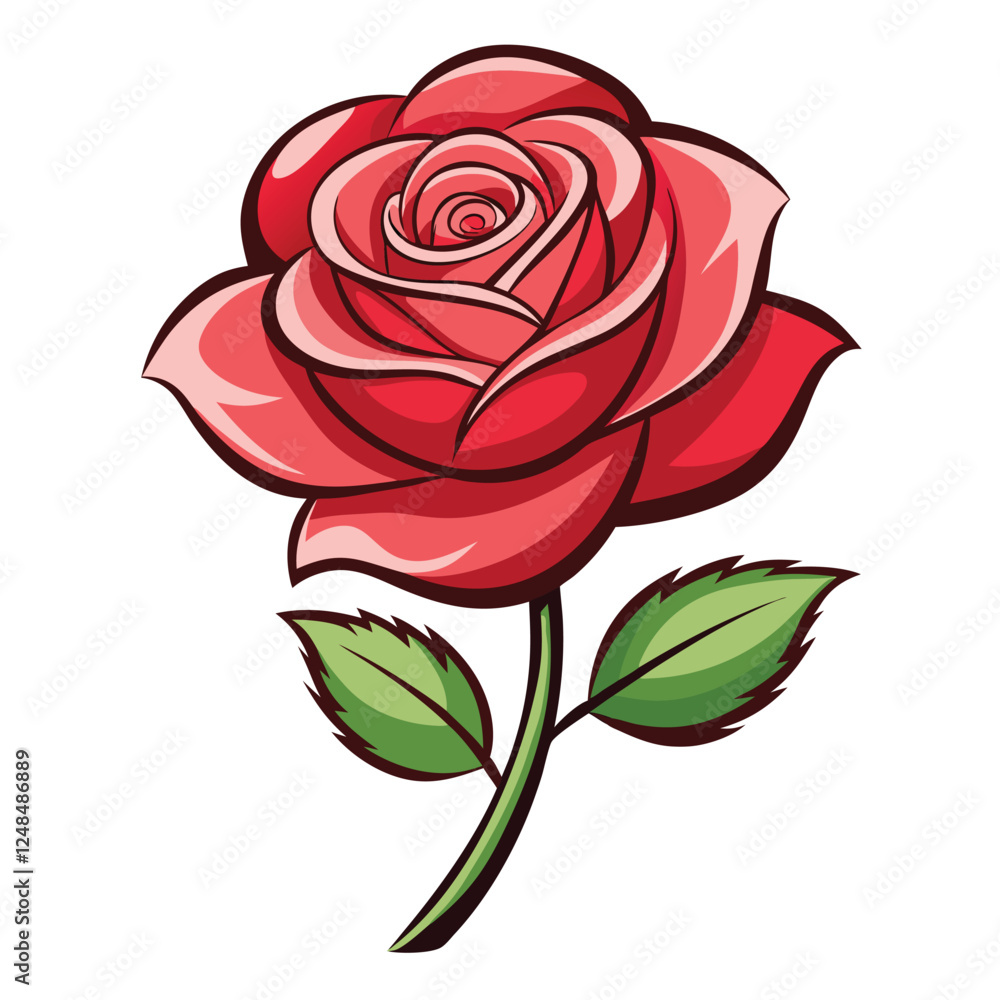 Classic Red Rose Design Classic Red Rose Design