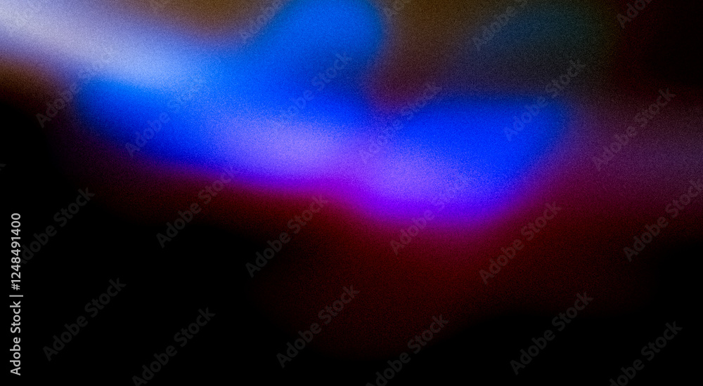 Fototapeta premium Dark blue red gradient background abstract rough texture pattern noise grain illustration element header. Composition backdrop for product label poster postcard book cover.