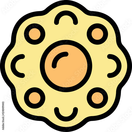 Illustration of ovum fertilization showing zygote formation process with polar bodies and pronuclei combining