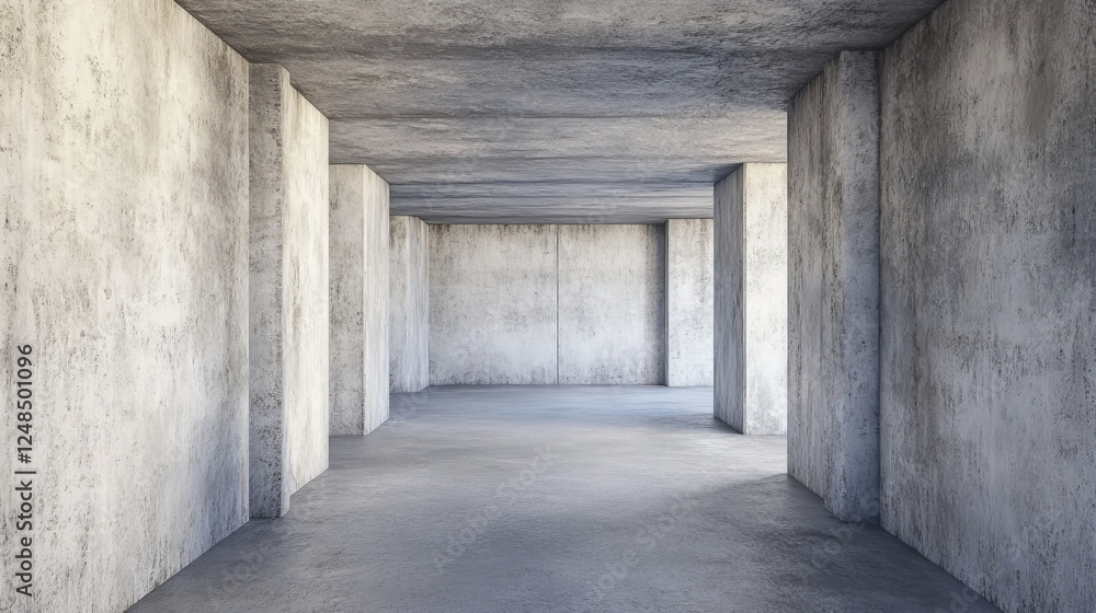dark concrete surface abstract street tunnel 3d render illustration dark concrete surface abstract street tunnel 3d render illustration