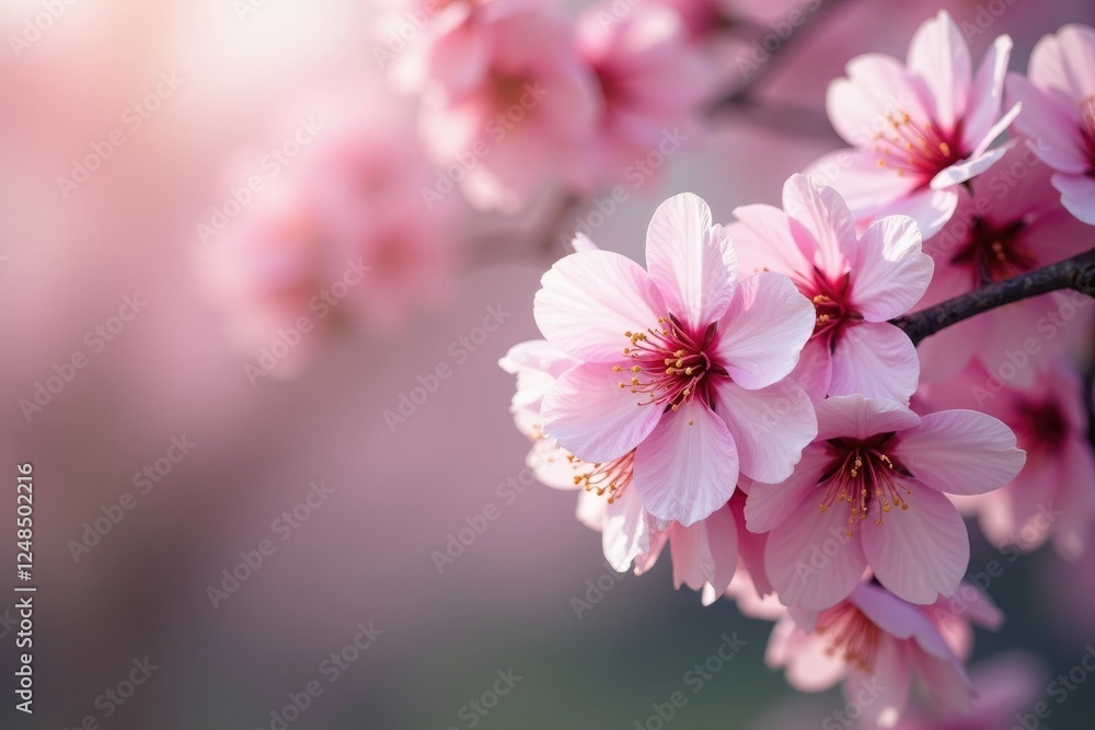 Delicate pink blossoms on Cherry tree branches, cherry, blooms, blossom Delicate pink blossoms on Cherry tree branches, cherry, blooms, blossom