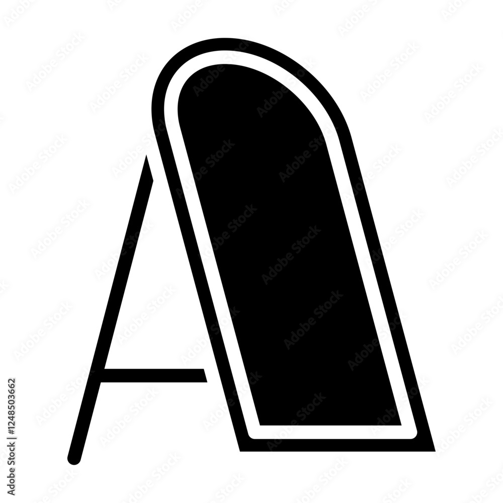 Mirror Glyph Icon Mirror Glyph Icon