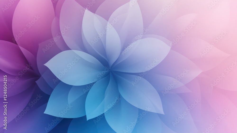 Abstract Pastel Floral Design Featuring Soft Hues Abstract Pastel Floral Design Featuring Soft Hues