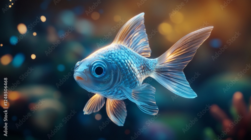 Obraz premium Funny fish 3d