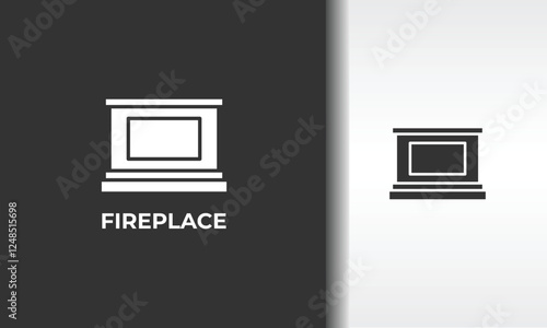Fireplace Vector, Icon Or Logo Sign Isolated Symbol Illustration
