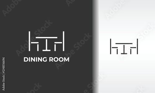 Dining Room Vector, Icon Or Logo Sign Isolated Symbol Illustration