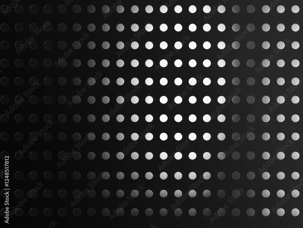 seamless pattern of white dots on black textured background creates modern and minimalist design. repetitive circular elements add sense of rhythm and balance to composition seamless pattern of white dots on black textured background creates modern and minimalist design. repetitive circular elements add sense of rhythm and balance to composition