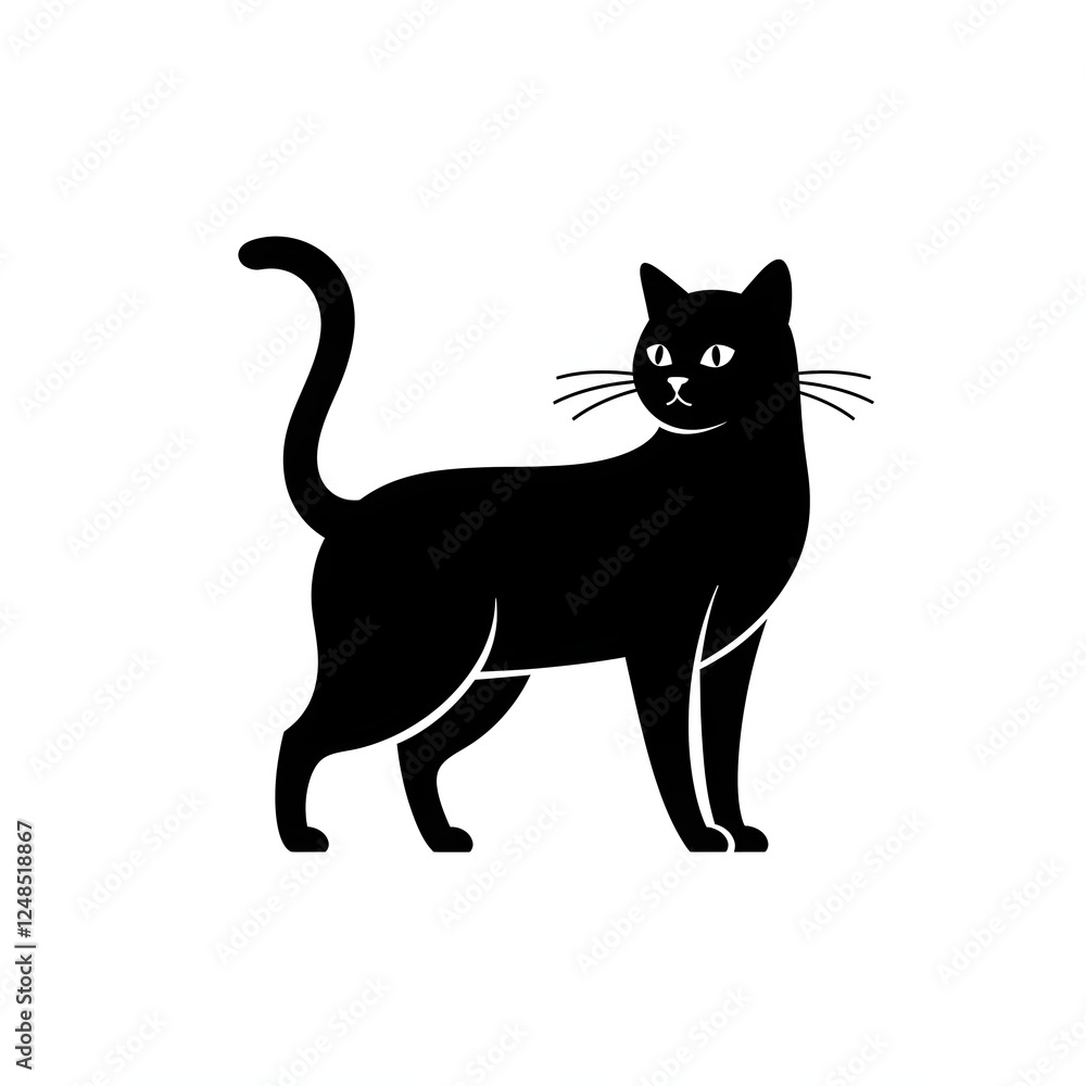 Cat Vector design with a white background Cat Vector design with a white background