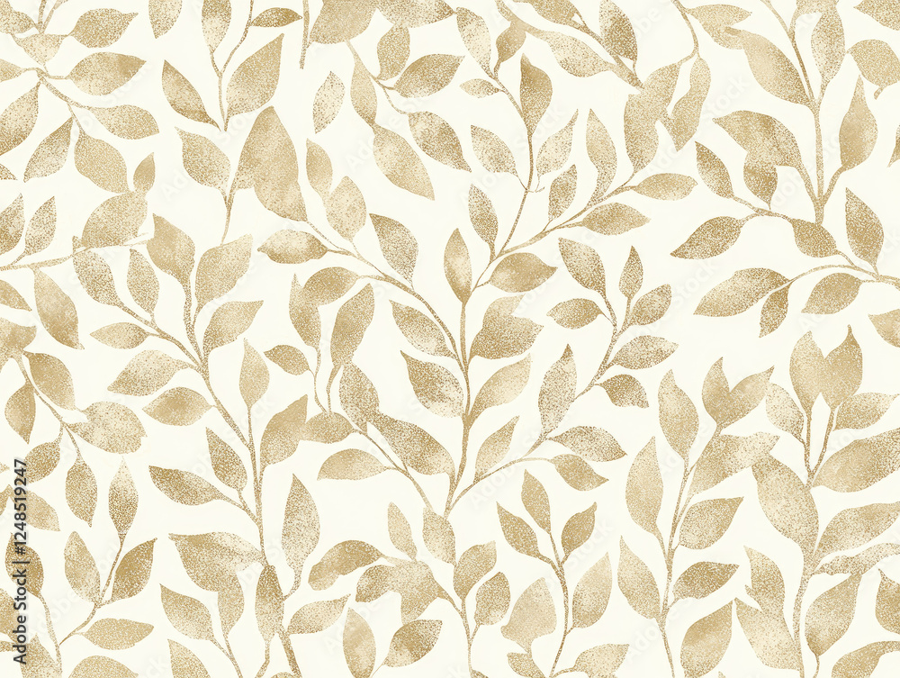 seamless pattern featuring gold textured leaves on light background, creating elegant and sophisticated design seamless pattern featuring gold textured leaves on light background, creating elegant and sophisticated design