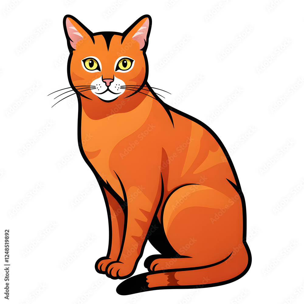 Cat Vector design with a white background Cat Vector design with a white background