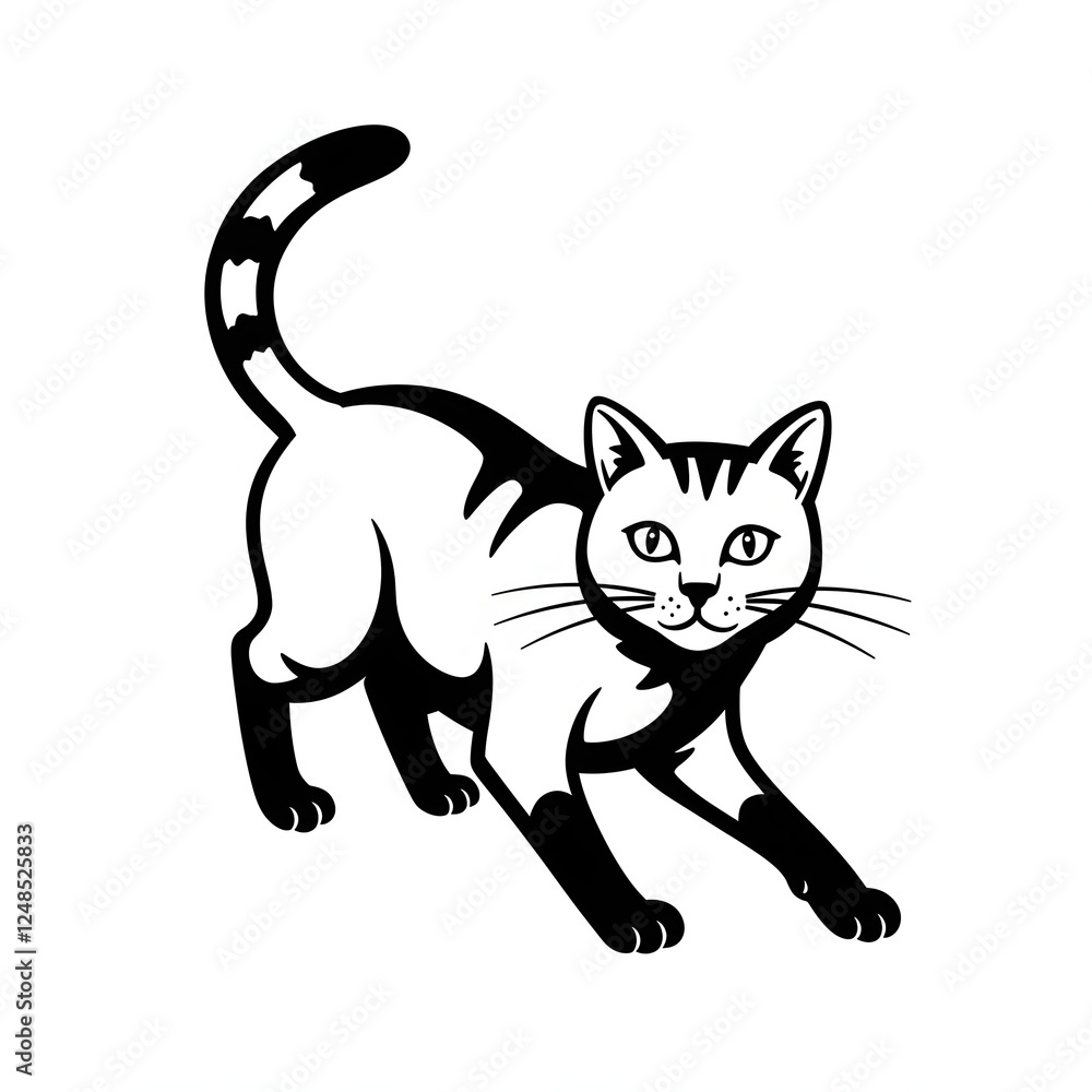 Cat Vector design with a white background Cat Vector design with a white background