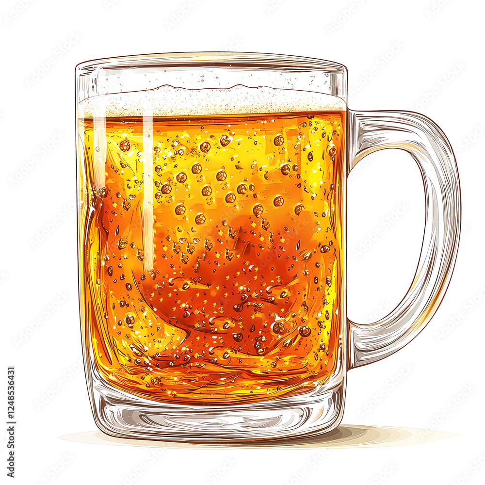 Refreshing Beer in a Crystal Mug: A Perfect Drink for Any Occasion Refreshing Beer in a Crystal Mug: A Perfect Drink for Any Occasion