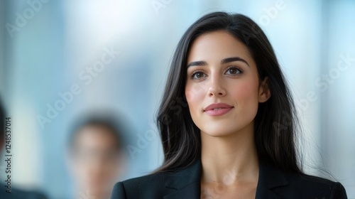Wallpaper Mural businesswoman in office setting looking forward Torontodigital.ca