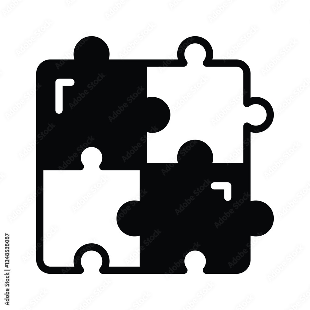 Take a look at this amazing icon of puzzle in modern style Take a look at this amazing icon of puzzle in modern style