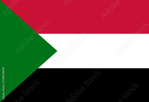 Billede på lærred sudan flag illustrator national