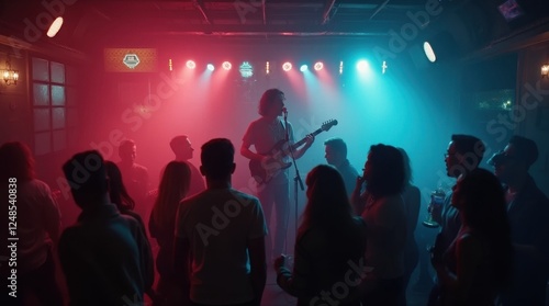 Electric Guitar Performance in a Crowded Club