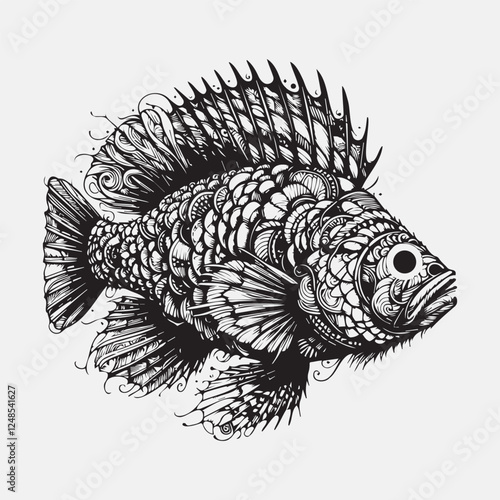 Adobe Illustrator Artwork rare fish vector