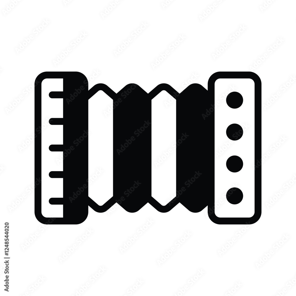 Grab this amazing icon of accordion in modern style Grab this amazing icon of accordion in modern style