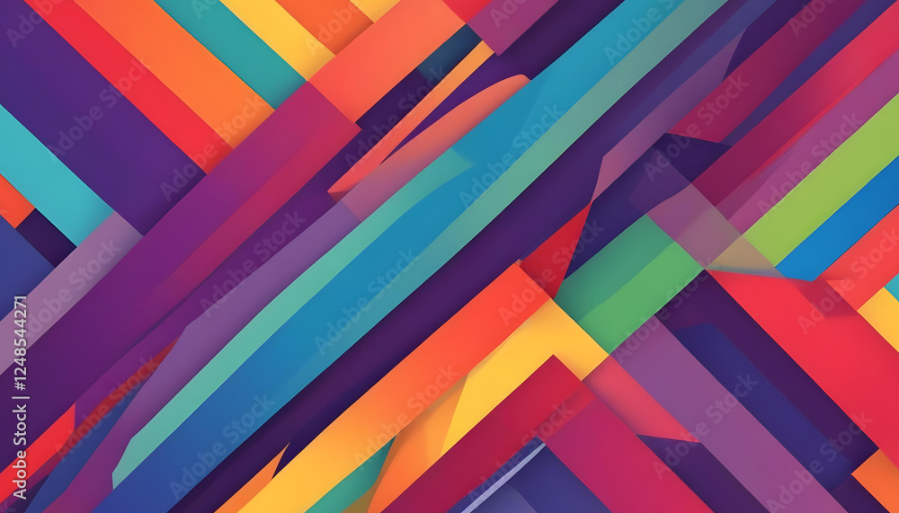 Colorful abstract background with diagonal lines and shapes Colorful abstract background with diagonal lines and shapes