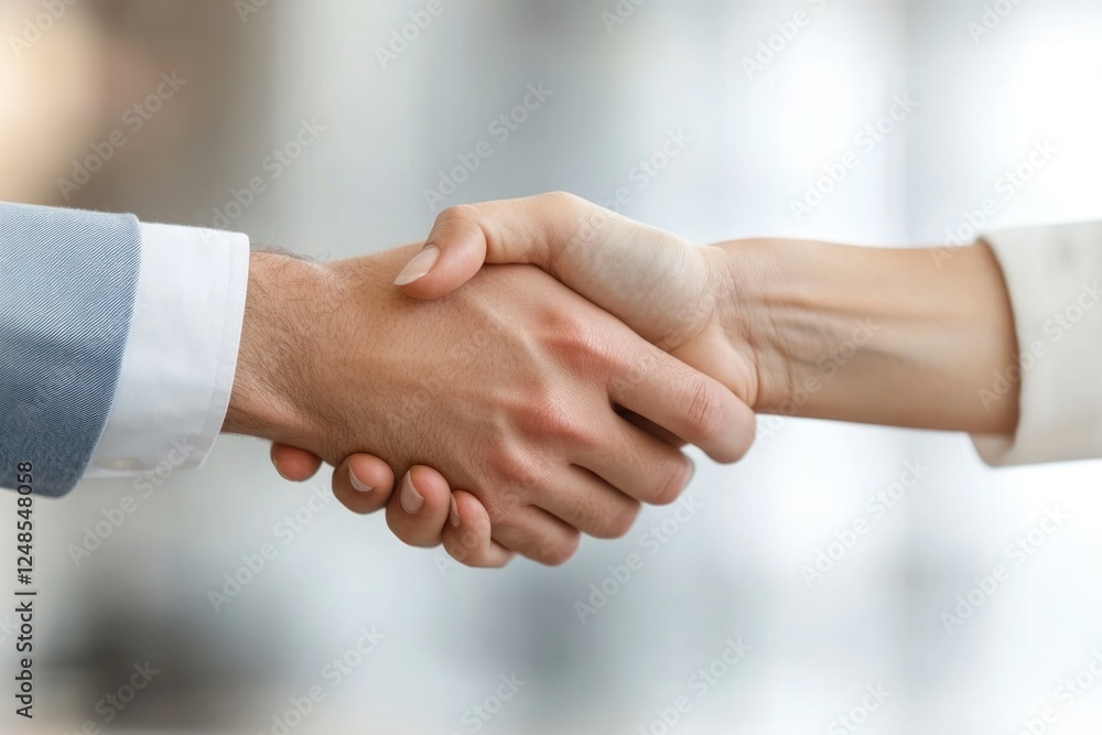 A close-up shot of two people shaking hands, symbolizing partnership and agreement. A close-up shot of two people shaking hands, symbolizing partnership and agreement.