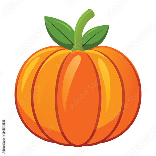 orange pumpkin isolated on white