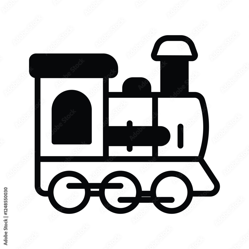 Get this amazing icon of toy train in modern style Get this amazing icon of toy train in modern style
