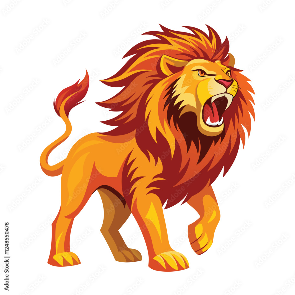 Fototapeta premium lion vector illustration