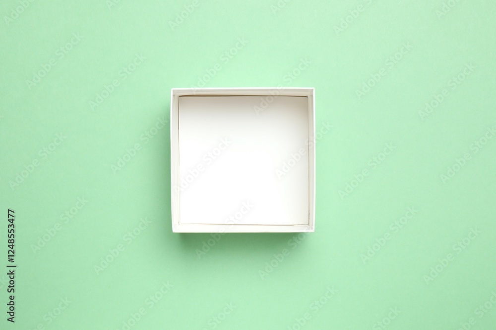 Open cardboard box on color background Open cardboard box on color background