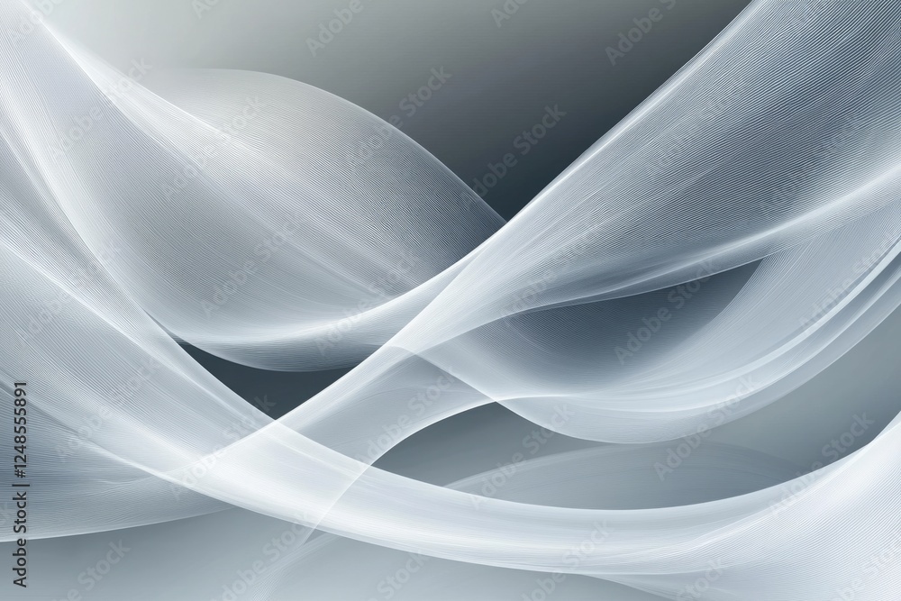 Obraz premium Contemporary Light Waves on Grey Background for Business and Design Presentations