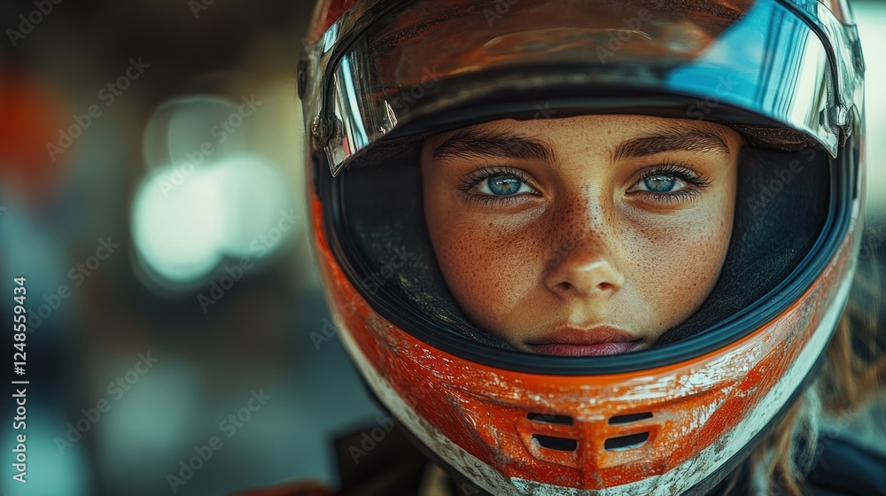 Young Girl Racer: Determination and Courage in Motorsport Young Girl Racer: Determination and Courage in Motorsport