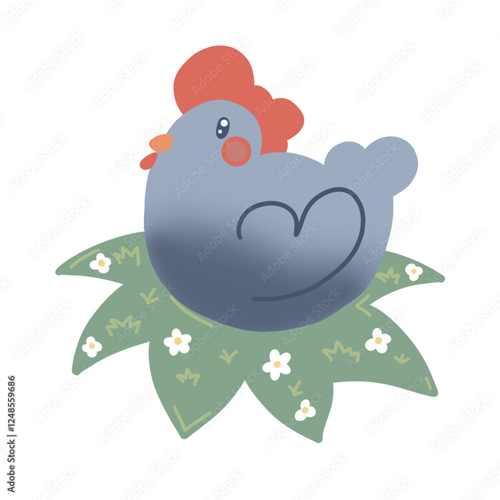 Cute blue bird icon art Cute blue bird icon art