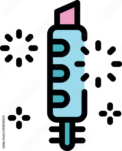 Mascara wand creating a sparkling effect, perfect for adding a touch of glamour to holiday makeup