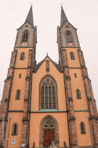 Obraz na płótnie Stadtkirche St. Marien in Hof w salonie