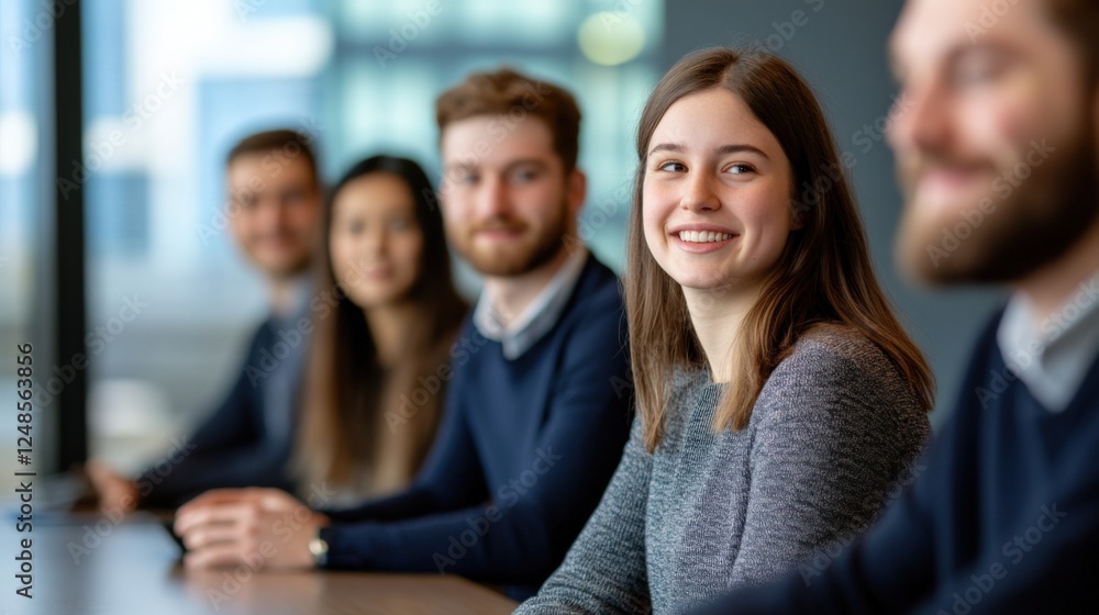 a group of young professionals attending a business meeting a group of young professionals attending a business meeting