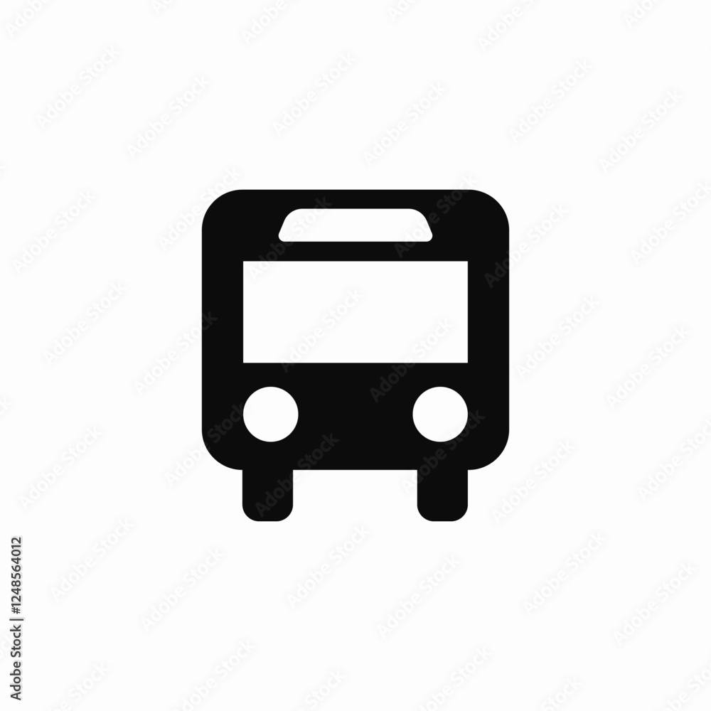 Bus transport public vehicle icon vector sign Bus transport public vehicle icon vector sign