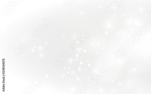 White dust PNG, shimmering Christmas dust with glowing bokeh, glitter, and confetti overlay. Perfect for your designs. Festive sparkling white texture for holiday cards, invitations, and banners.