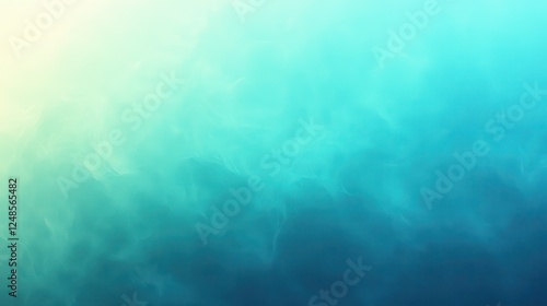 Abstract teal sky cloudscape, soft gradient background, website design
