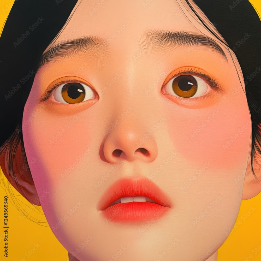 a close-up portrait of a person with expressive eyes. a close-up portrait of a person with expressive eyes.