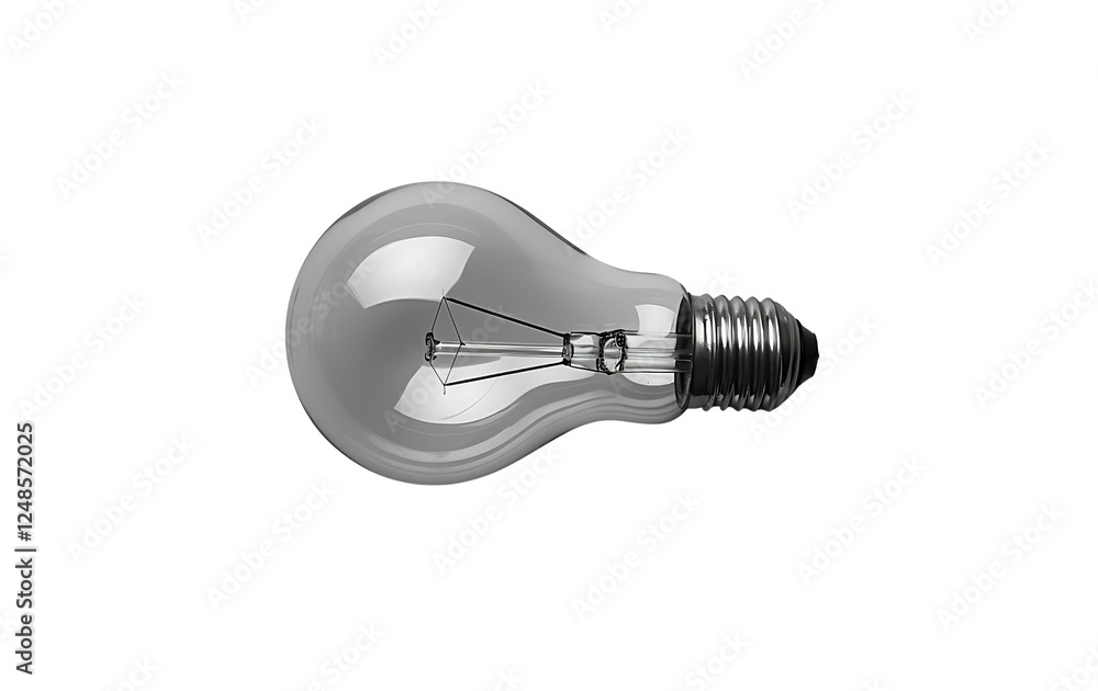 Classic Incandescent Light Bulb: A close-up shot of a classic incandescent light bulb, showcasing its simple yet iconic design. Classic Incandescent Light Bulb: A close-up shot of a classic incandescent light bulb, showcasing its simple yet iconic design.