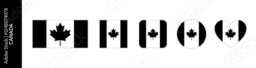 Black flag of Canada