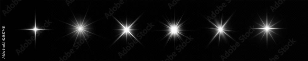 White effect reflections, neon illumination in red colors. Bright light lens. Police light effects, lines. Shiny stars, glowing sparks on a black background. Vector. White effect reflections, neon illumination in red colors. Bright light lens. Police light effects, lines. Shiny stars, glowing sparks on a black background. Vector.