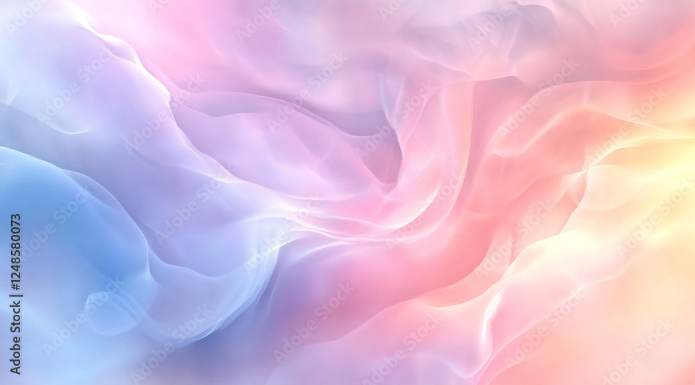 Fototapeta premium Soft pastel swirl of colors