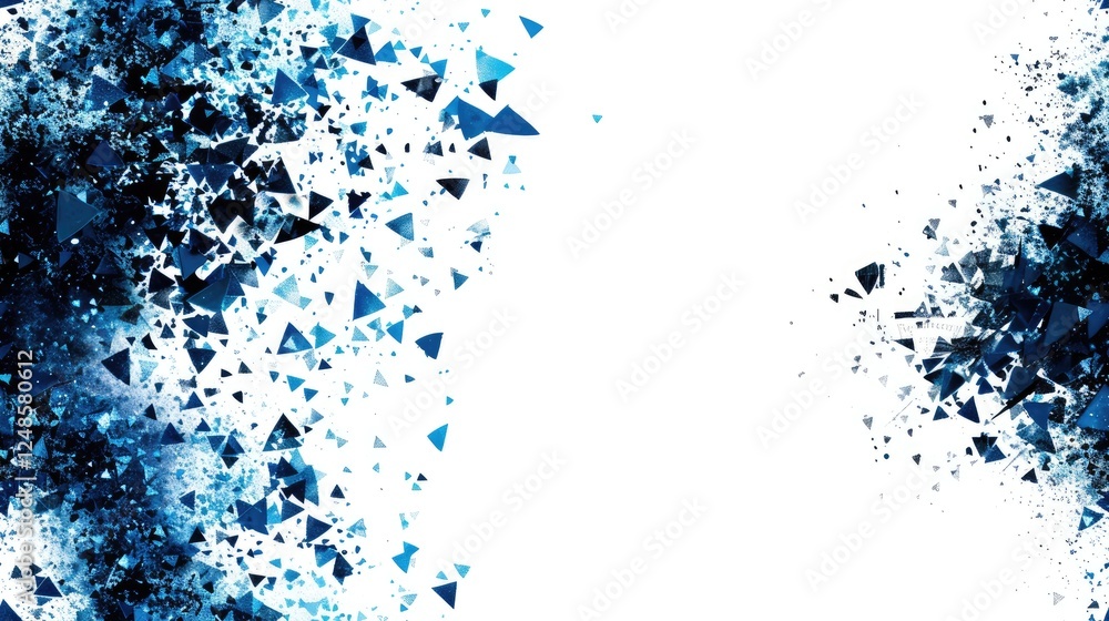 Obraz premium stars in dark blue on a white background