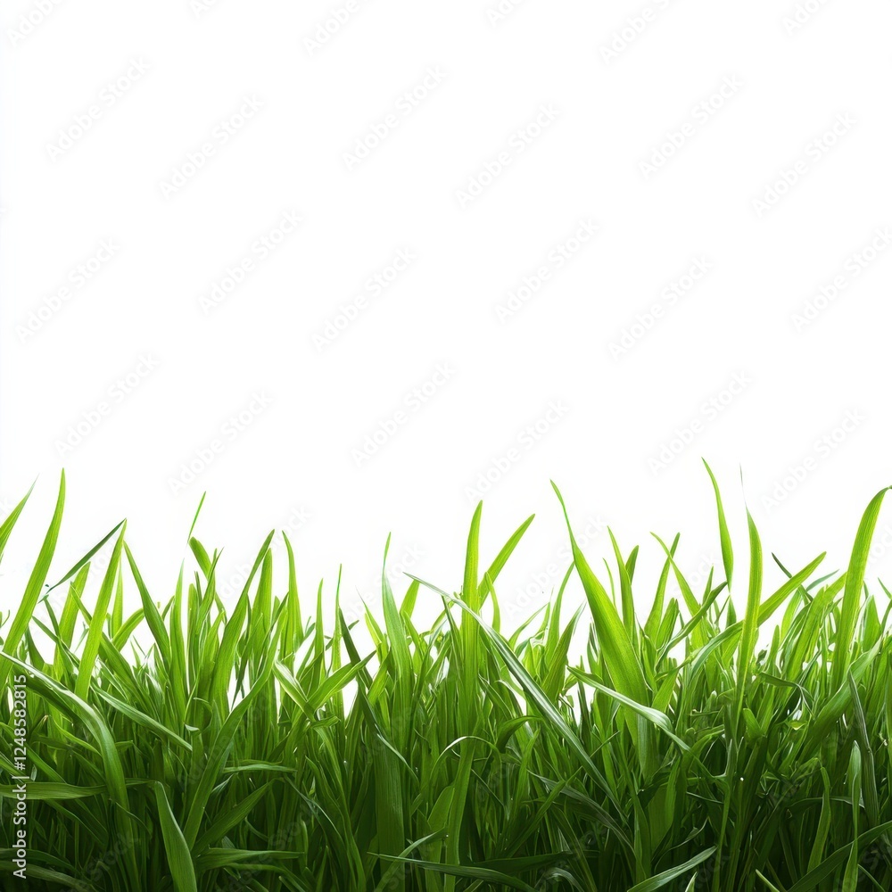 Fototapeta premium Bright and Lively Green Grass Creating a Vibrant Natural Background