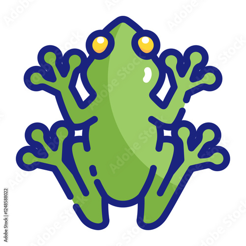 Coquí Frog with Bright Green Hue