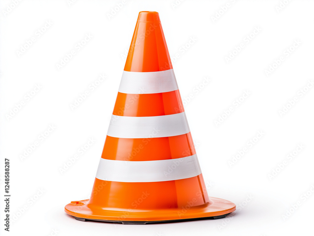 Traffic cone, isolated on white background Traffic cone, isolated on white background