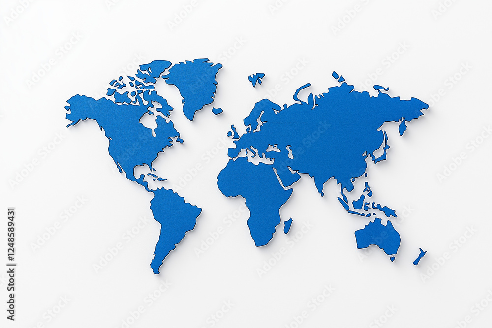 Map of the world, isolated on white background Map of the world, isolated on white background