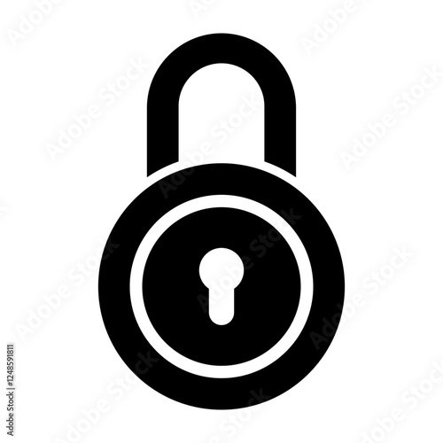 Lock Glyph Icon Design